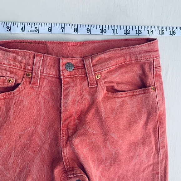 Levi’s Men’s High Rise 511 Slim Fit Barbie Core  Jeans Denim Pink Size 28x32 - Picture 8 of 11